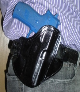 Deep Concealment Tuckable IWB holster on belt